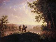 Thomas Mickell Burnham The Lewis and Clark Expedition oil